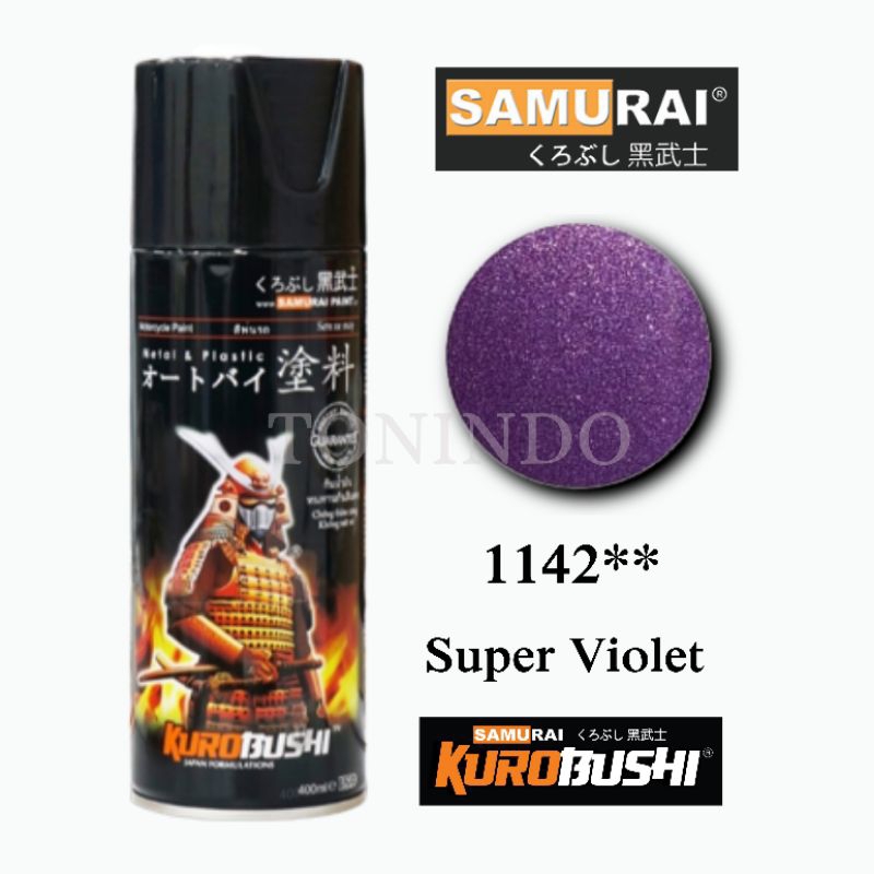 Cat Samurai 1142** Super Violet Cat Semprot/ Spray Ungu Metalik