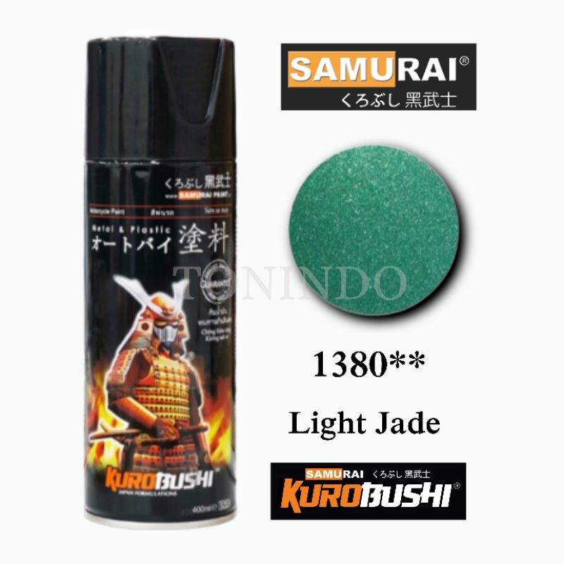 Cat Samurai 1380** Light Jade Cat Semprot/ Spray Hijau Muda Metalik