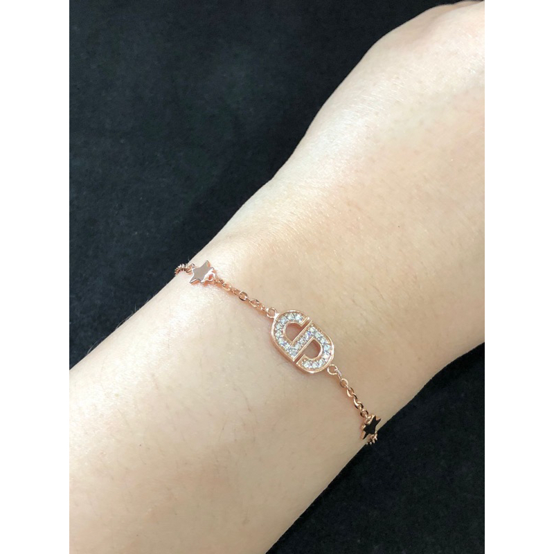 Gelang emas asli UBS 750 model Cd bermata