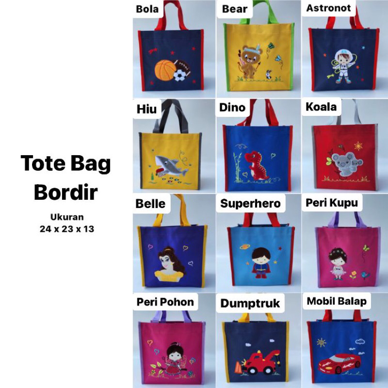 tote bag bordir goodie bag tas custom