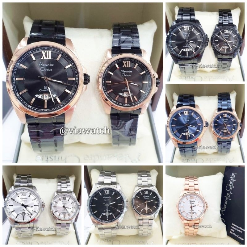 Jam Tangan Couple Alexandre Christie Ac8659 Ac 8659