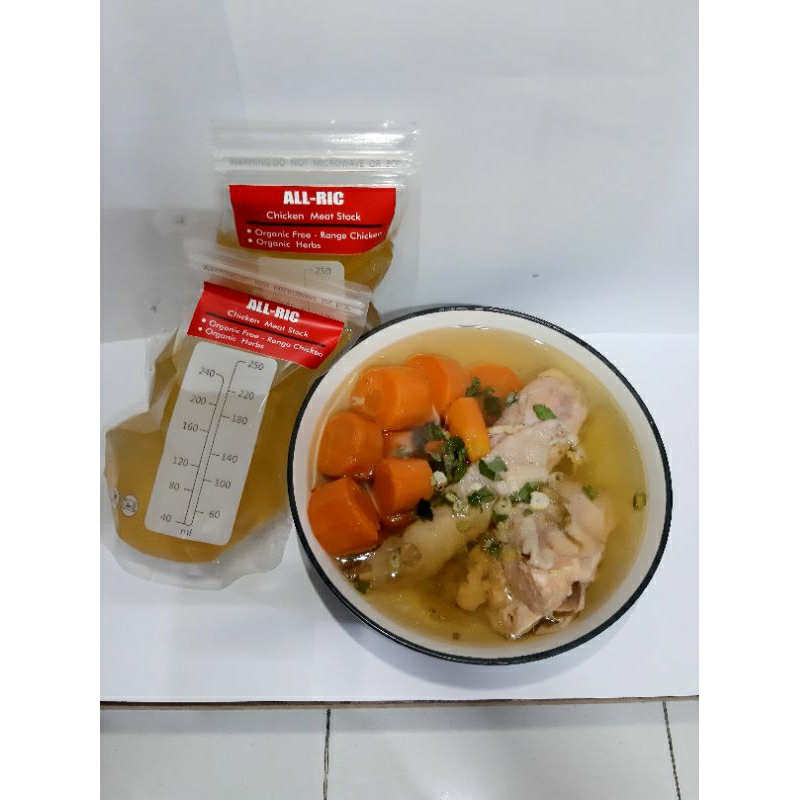 

kaldu/meatstock ayam kampung organic 250ml siap saji.paxel or ojek only