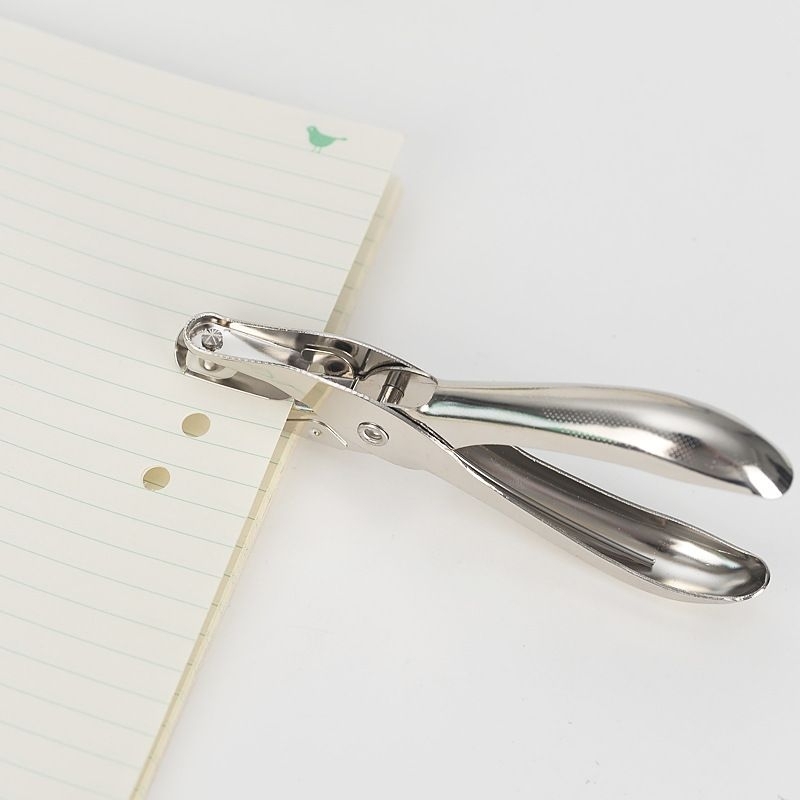 Pembolong kertas satu lubang single hole one punch perforator 6mm