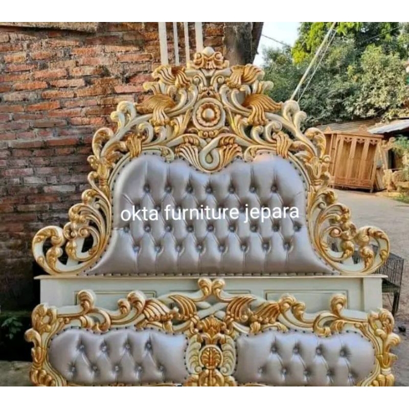 ranjang/tempat tidur mewah ukir jepara