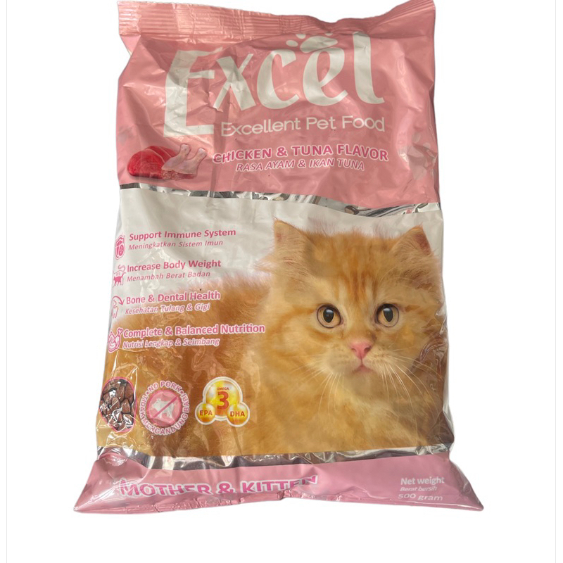 excel mother kitten makanan kucing excel