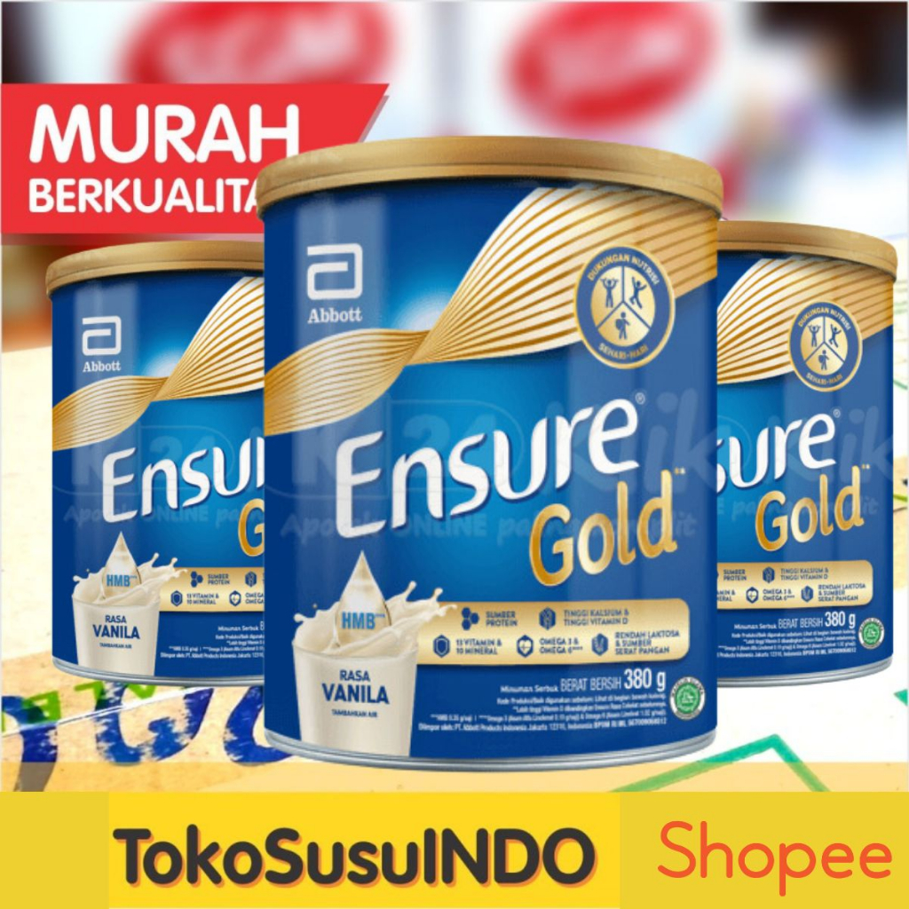 

Ensure Gold Vanila 380 gram dengan HMB - Kemasan Baru