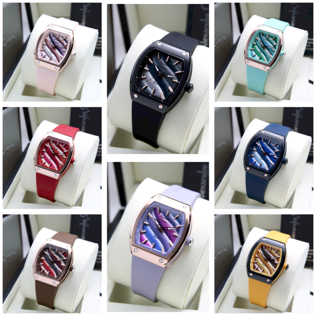 Jam Tangan Wanita AC Alexandre Christie 5001 Original - Tali Karet
