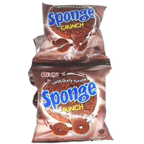 

Oishi Sponge CRUNCH 1 renteng isi 10 pcs rasa coklat