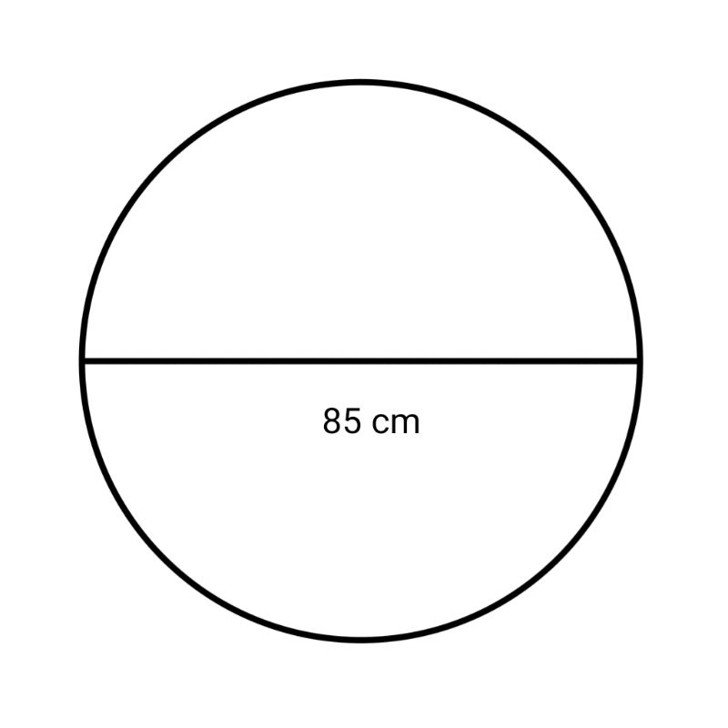 lingkaran besi 85 cm/ring besi bulat/besi 6mm/dekorasi dari besi