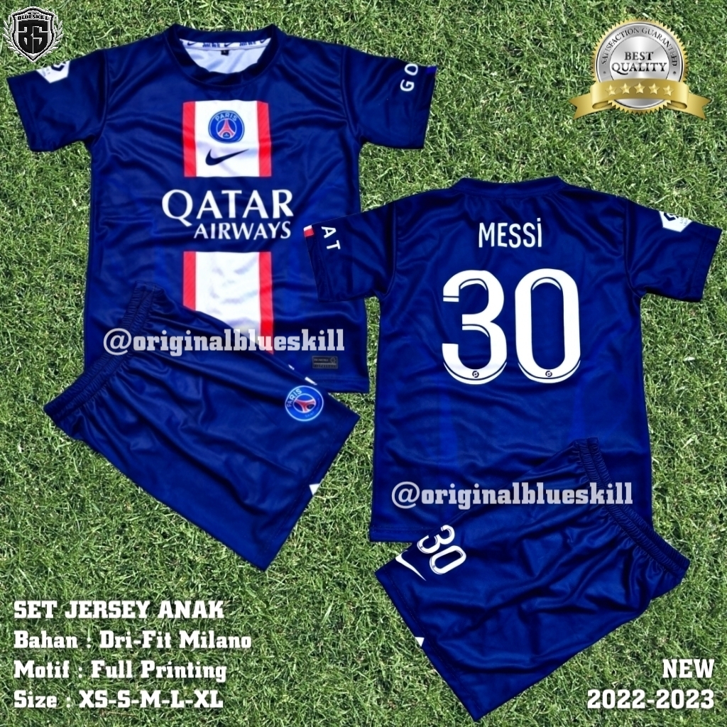 Setelan anak jersey psg terbaru 2022/2023 / setelan sepak bola anak terbaru / setelan jersey paris saint german / setelan olahraga anak  / jersey setelan anak tim luar negeri