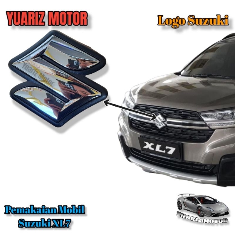 LOGO EMBLEM GRILL DEPAN SUZUKI XL7 ORIGINAL / LOGO GRILL DEPAN SUZUKI XL7 ORIGINAL