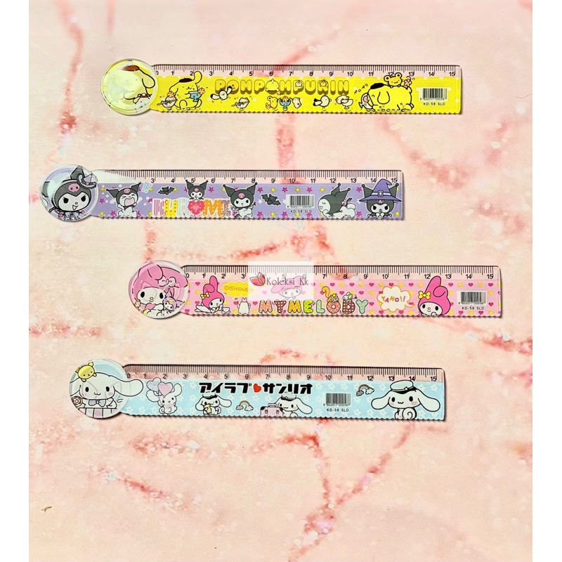 

(Koleksi Kk) PENGGARIS SANRIO/ ROL SANRIO 15CM ANAK SEKOLAH/ PENGGARIS KUROMI/CINNAMOROLL/MELODY/POMPURIN
