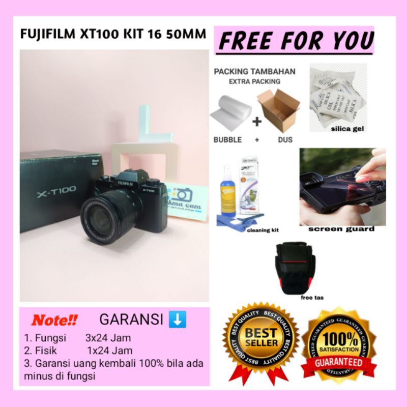 Camera Fujifilm Fuji XT100 Lensa kit not xt20 xt10 xt1