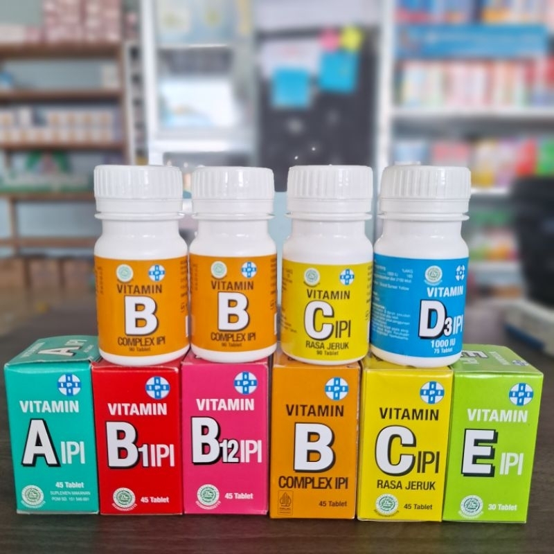 IPI VITAMIN A B1 B12 B COMPLEX C D3 E & ZINC