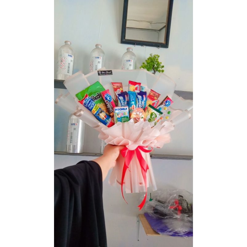 IstanaBouquet.Id || buket snack size besar XL bisa request isian dll ( ambil jasa kirim antaraja ata