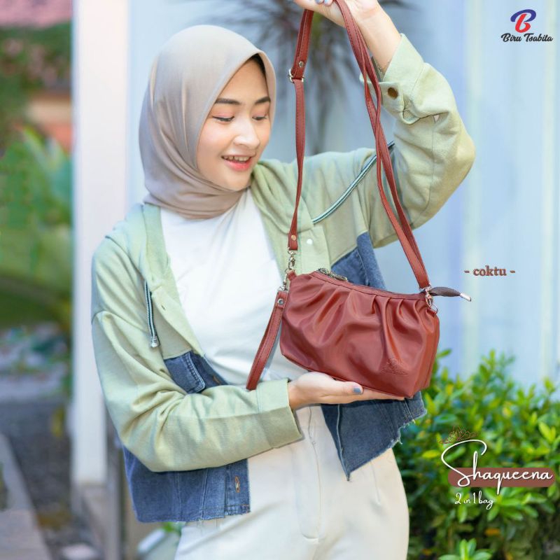 {ORIGINAL BIRU TSABITA} TAS SELEMPANG WANITA SHAQUEENA BAG