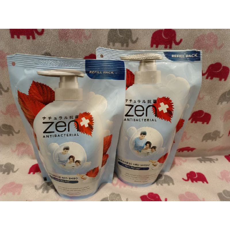 Zen Sabun Mandi Cair Refill 400ml, Biru