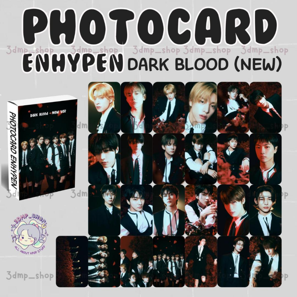 [25 lembar] photocard lomocard photo card enhypen sadame half blood charybdis single you lost found