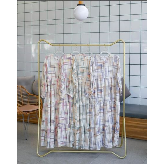 TRIPY PAINT DRESS ODECA || HILMA DRESS ODECA BY ODECA OFFICIAL