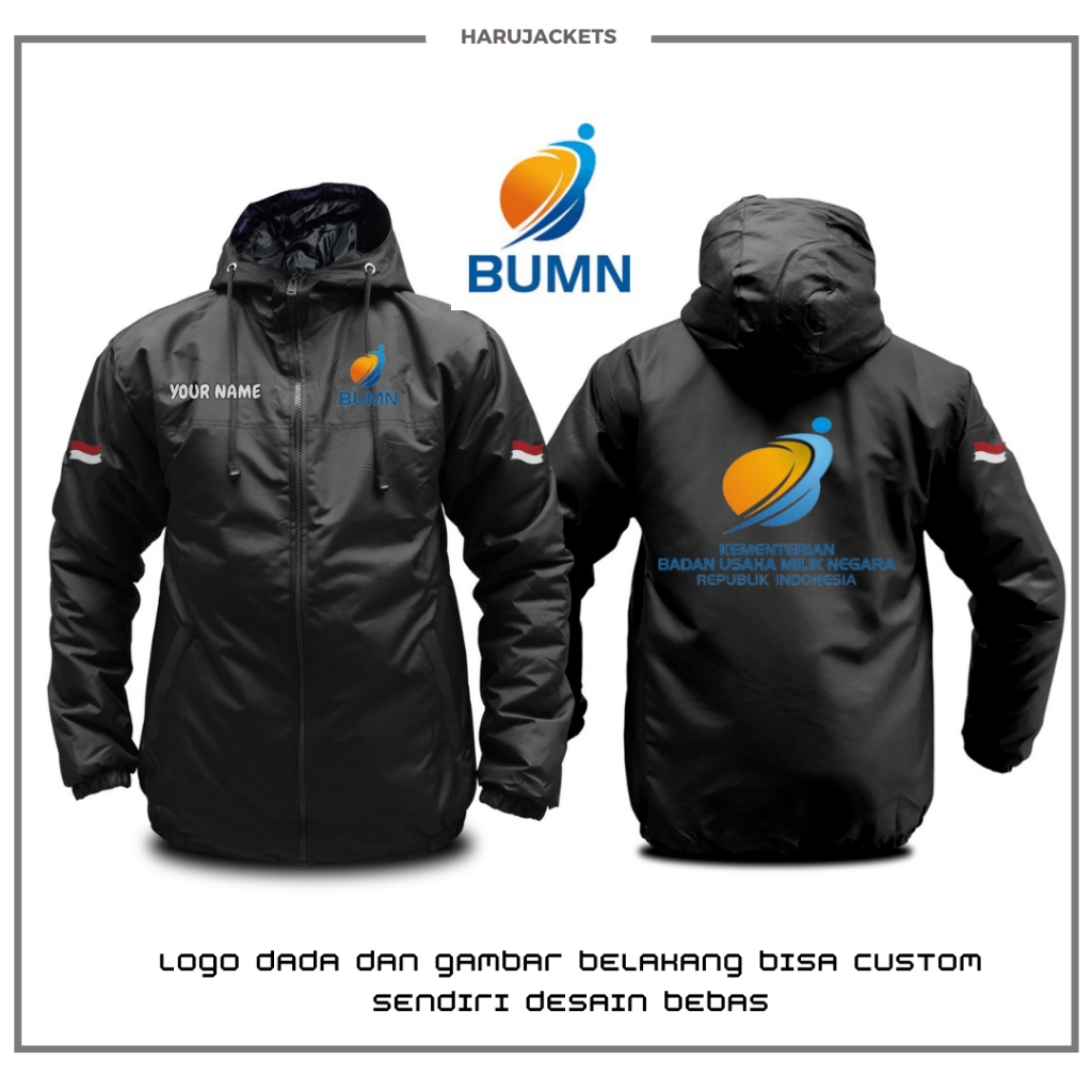 JAKET KEMENTERIAN BUMN JAKET PRIA CUSTOM BUMN