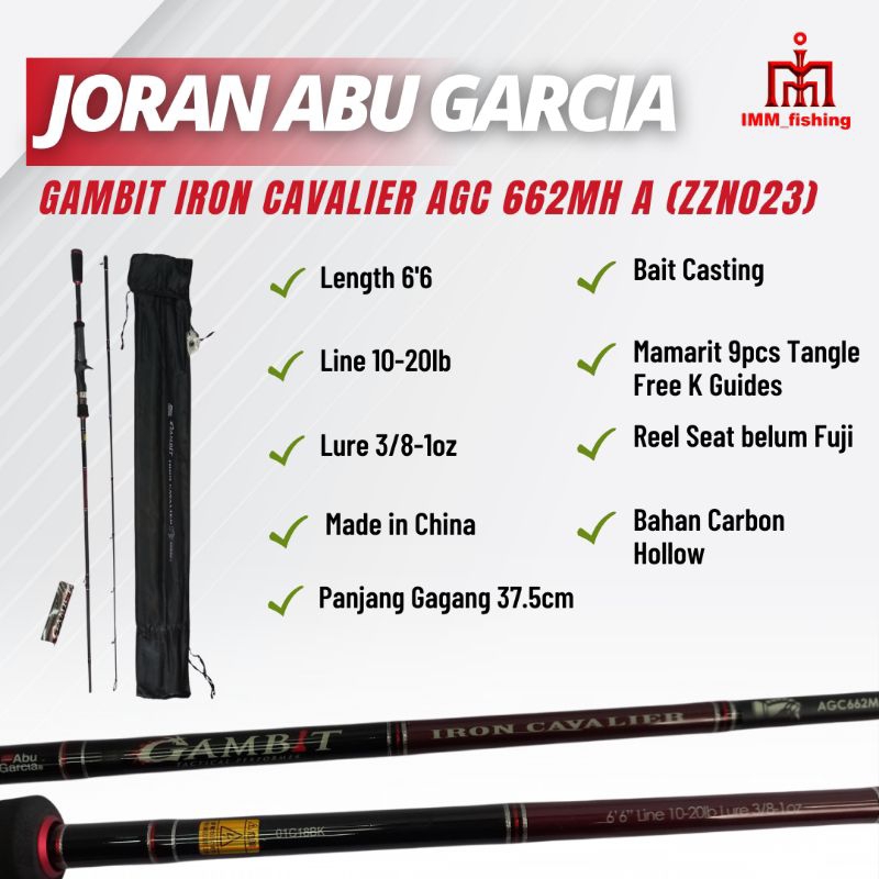 JORAN ABU GARCIA GAMBIT IRON CAVALIER | Tongkat Pancing | Fishing Rod | BC