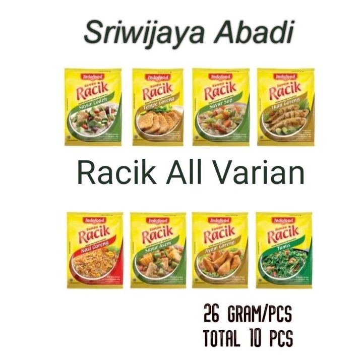 

Racik Ayam goreng Ikan Tempe Sayur Asem Sop Lodeh Nasi Goreng