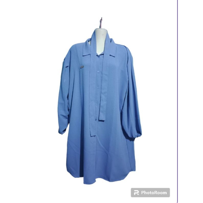 TUNIK Kringkel PREMIUM TUNIK JUMBO TUNIK CRINKLE TUNIK TURKI LENGAN BALON LD 110 DAN 120