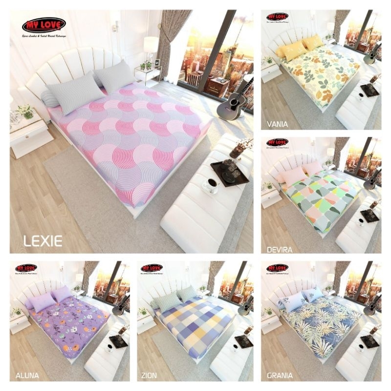 Sprei King 180x200 My Love Tinggi 30 cm / Seprai All New My Love 180×200 T30