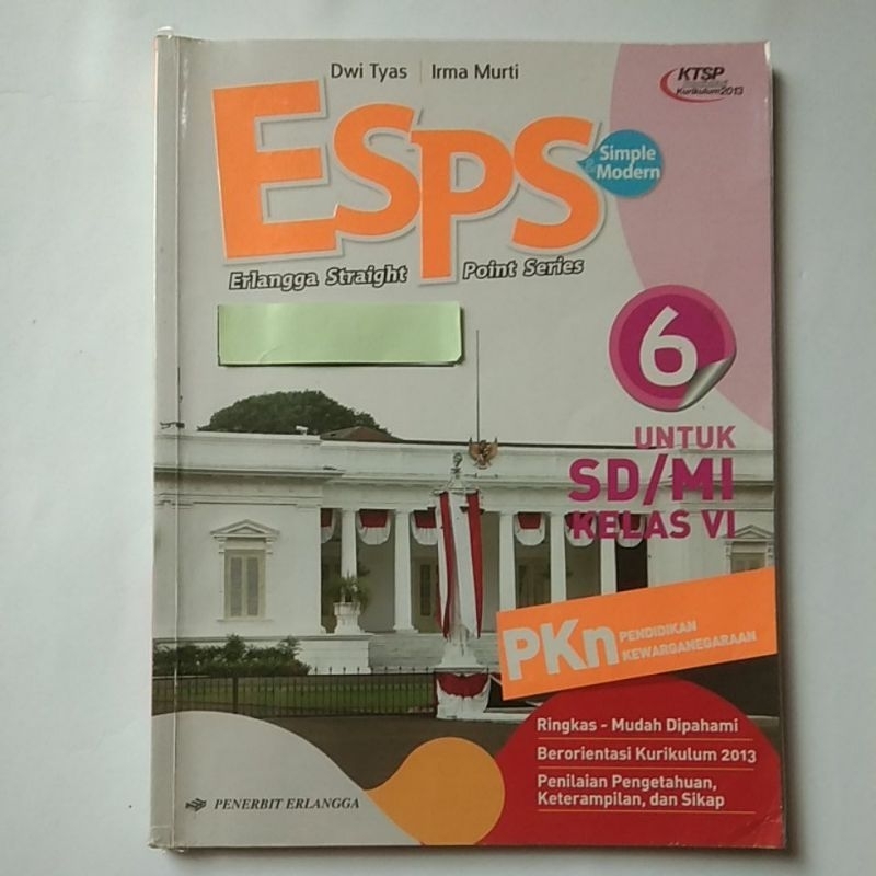 

HARGAPROMO Buku ESPS PKN Kelas 6 SD KTSP asli