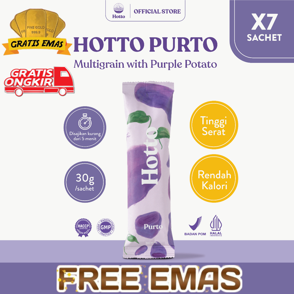 

PROMO! Hotto Purto 7 Sachets Multigrain with Purple Potato