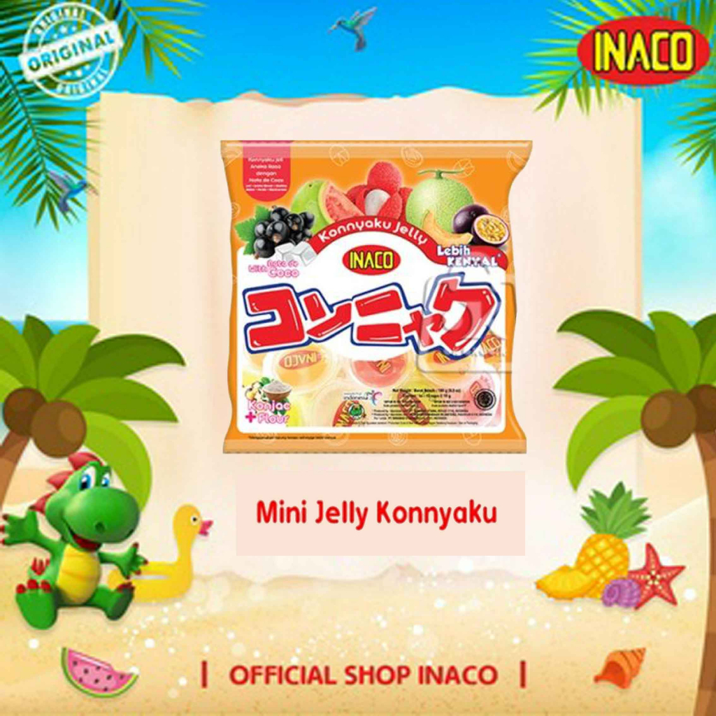 

Inaco Mini Jelly / Konnyaku Jelly Fruit / Jelly Nata De Coco / Isi 12pcs