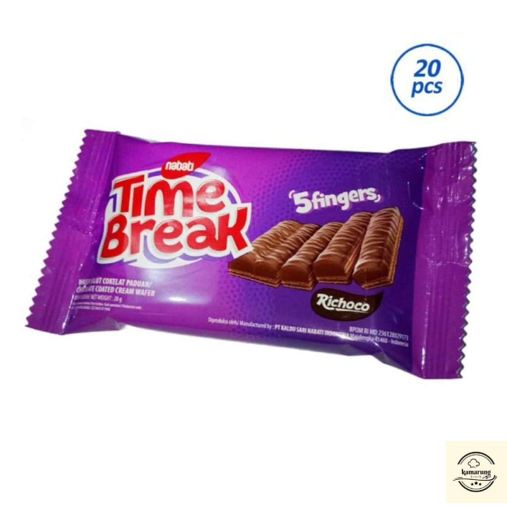 

WAFER SALUT COKLAT TIME BREAK ISI 20 X 16GR