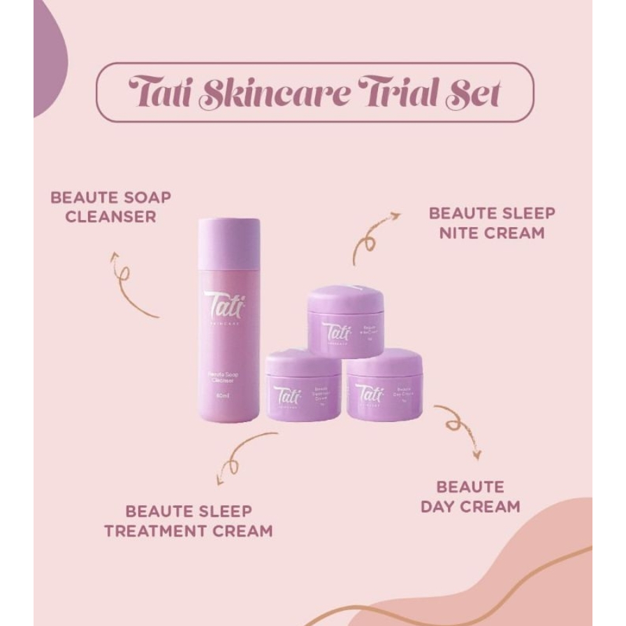 ORI TERLARIS PAKET CREAM TATI SKINCARE ORIGINAL / TATI SET ISI 4 IN 1 ASLI