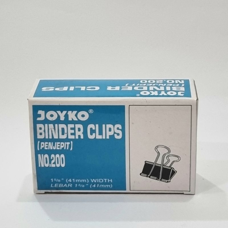 

BINDER CLIP / PENJEPIT KERTAS / KLIPKENKO NO. 200 (12 PCS)