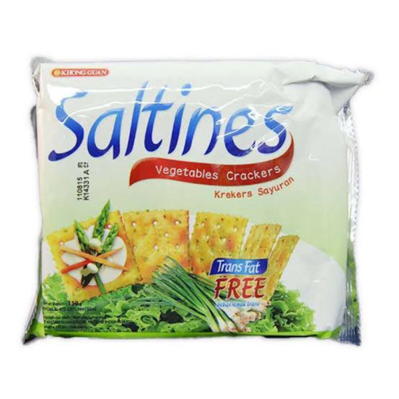 

Khong Guan Saltines Vegetables Crackers 150g