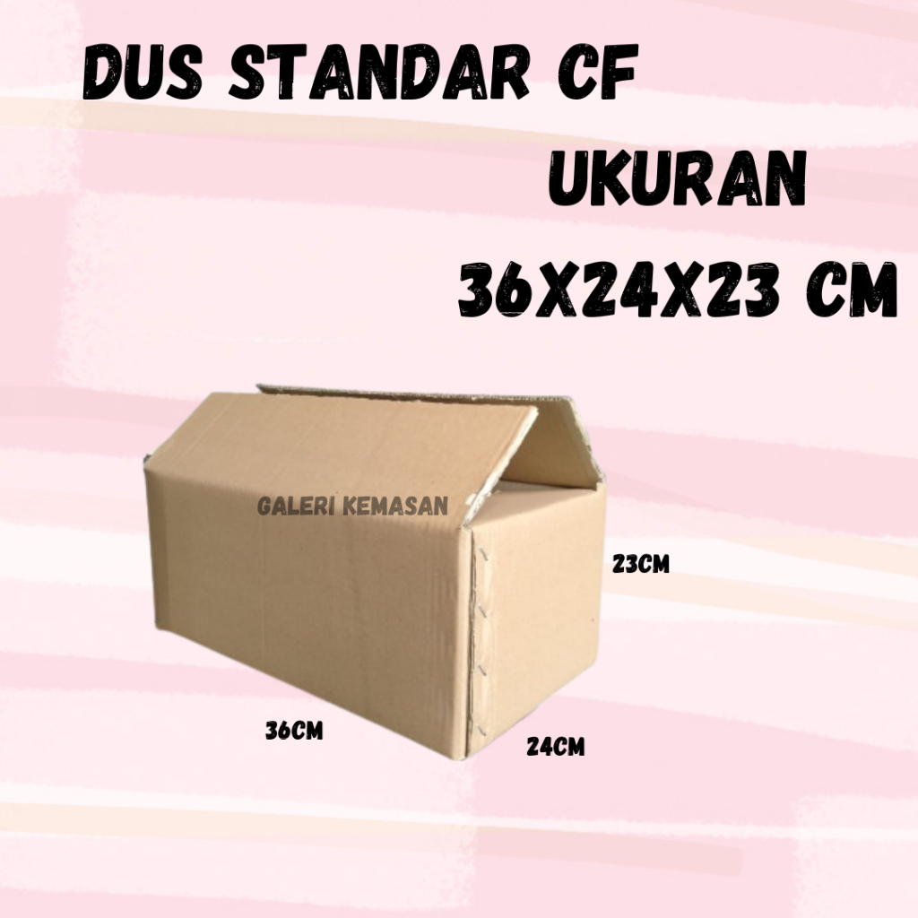 

DUS/BOX KEMASAN CFLUTE UK 36X24X23 POLOS (Min pembelian 5pcs)