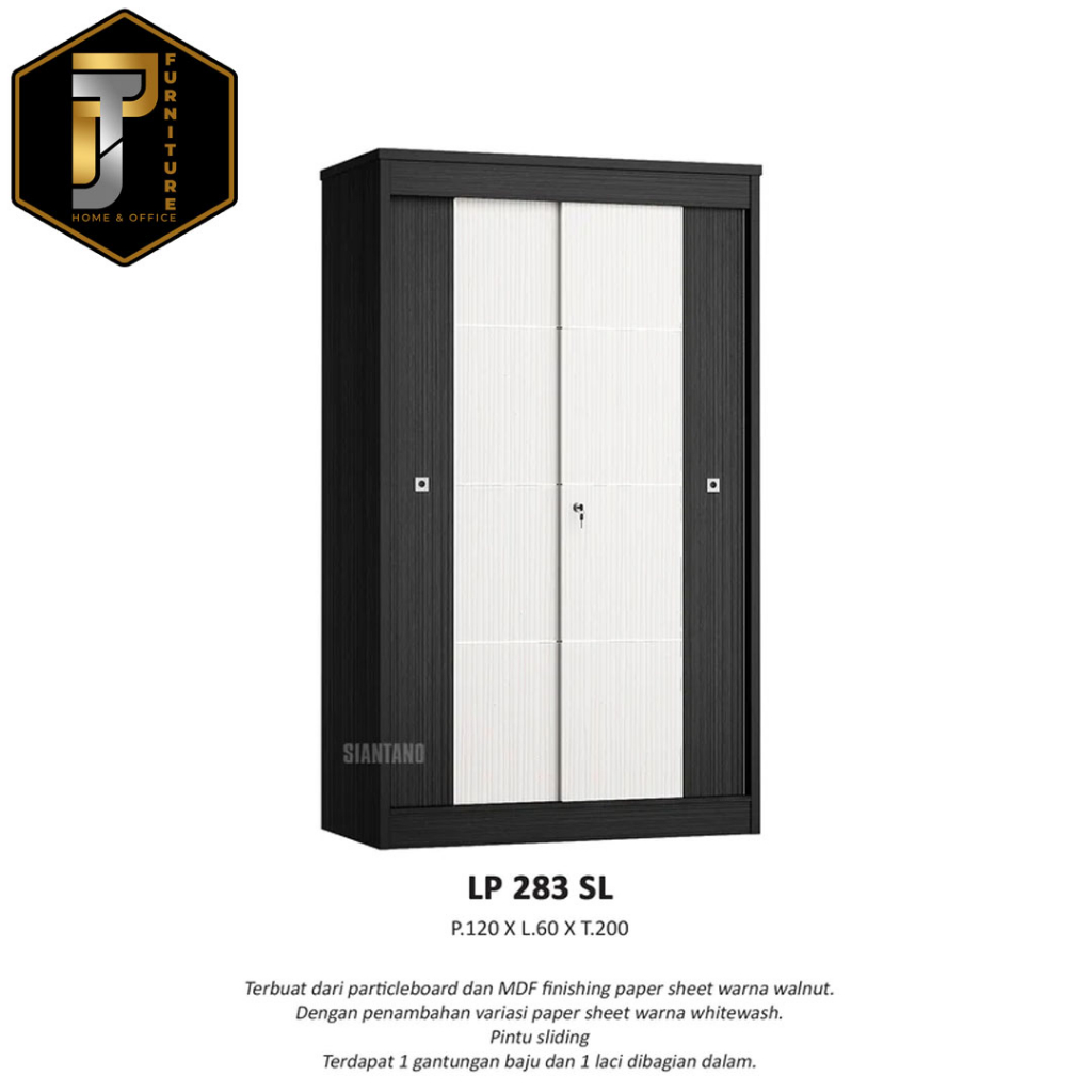 Lemari Pakaian Sliding Siantano LP 283 SL Murah Pontianak