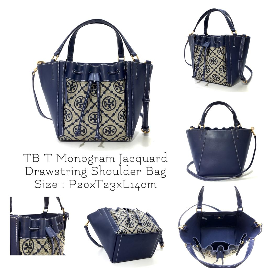 Drawstring Shoulder Bag Tb Monogram Jacquard