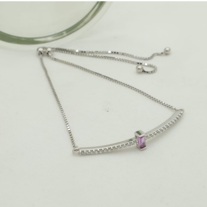 Gelang Serut WG Pink Core Collection BC220876 SDW Gold 18K