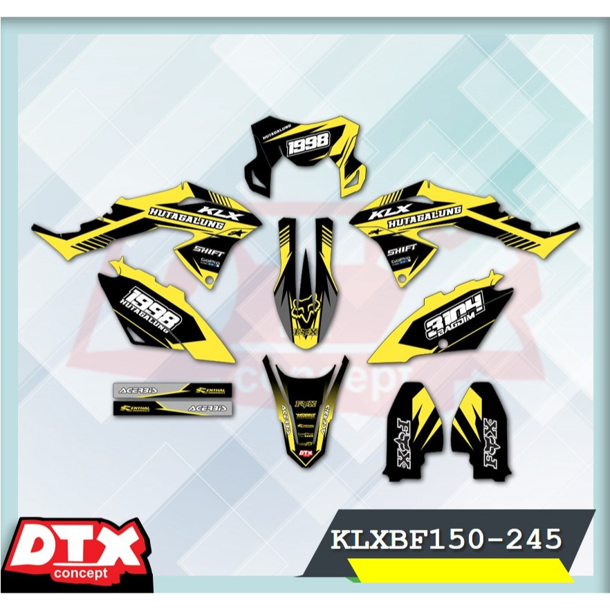 decal klx bf150 full body decal klx bf150 decal klx bf150 supermoto stiker motor klx bf150 stiker mo