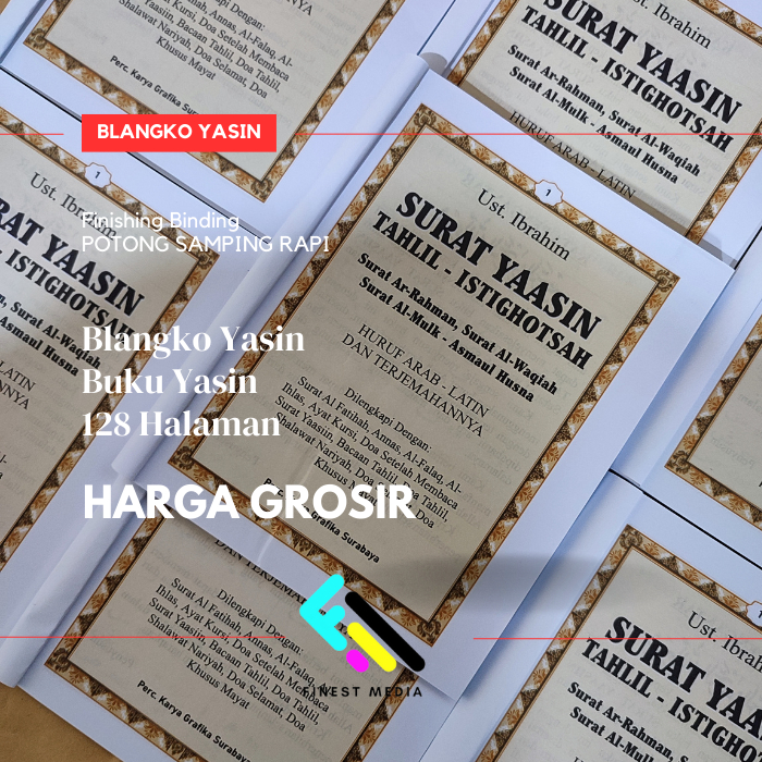 Buku Yasin 128 Halaman Tanpa Cover / Kosongan / Blangko Yasin Termurah
