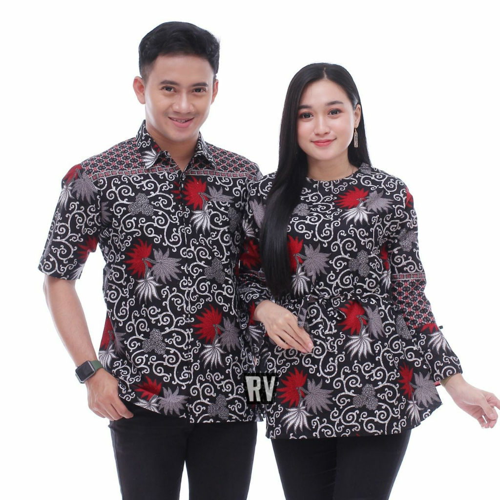 Nazilla Batik - Baju Pasangan Batik Kondangan Lengan Pendek Terbaru