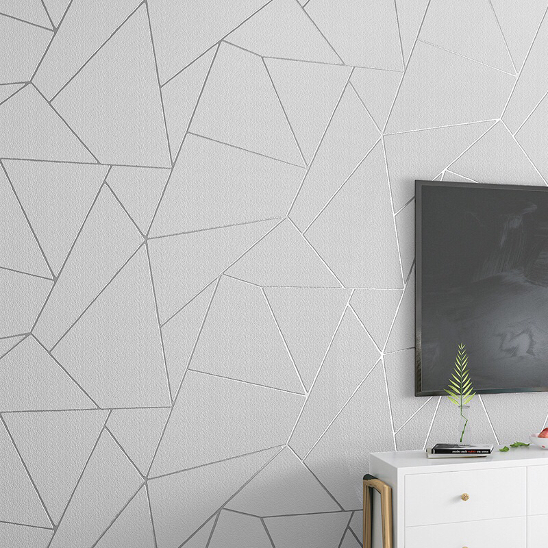 Wallpaper Sticker Dinding Motif Keramik Polos / Absrak Per Roll