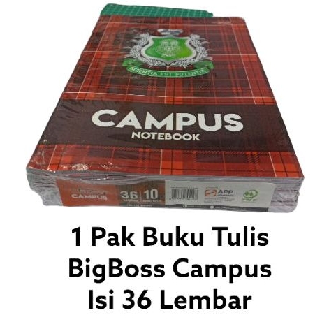 

1 Pak Buku Tulis BigBoss Campus Isi 36 Lembar