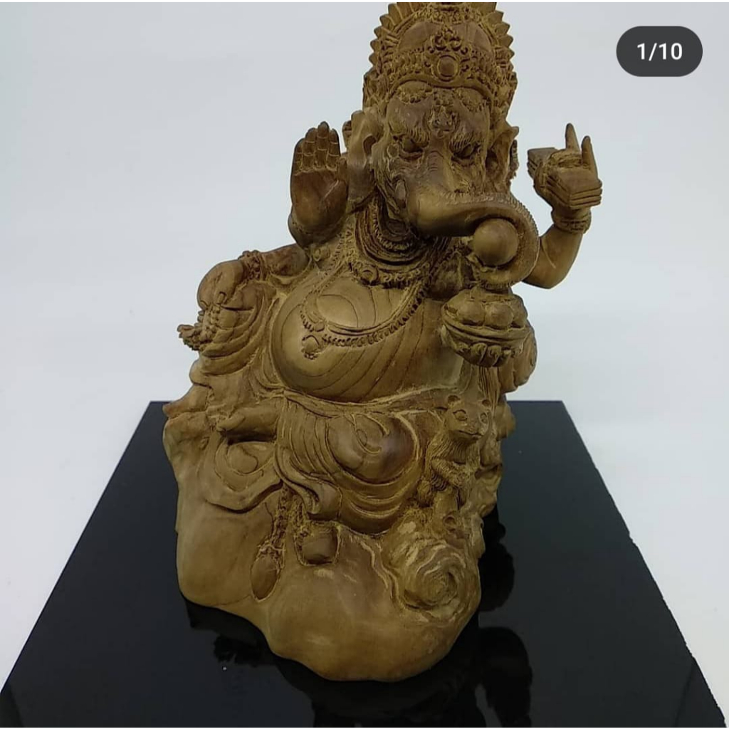 Ukiran Patung Ganesha dari Cendana Tua