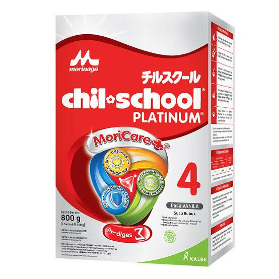 MORINAGA CHIL SCHOOL PLATINUM 4 VANILLA-MADU 800GR