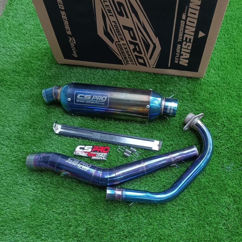 Knalpot Racing Terbaru cs pro Original untuk Motor Vixion / Cbr 150/ R15 / Sonic / Satria fu