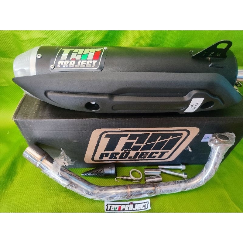knalpot tzm project pcx 150 non ss pro original