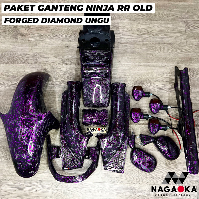 [READY] PAKET GANTENG NINJA RR OLD CBU 150 KAWASAKI CARBON FORGED DIAMOND PREMIUM BODY SPAKBOR DEPAN
