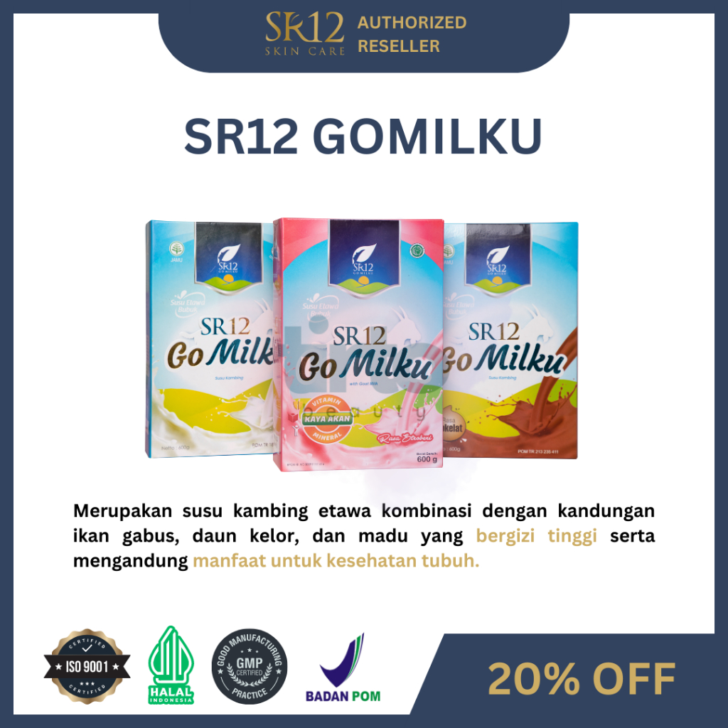 

TIRTO - Susu Kambing Etawa SR12 GO MILKU GOMILKU Atasi Masalah Pernafasan - Susu Kambing Bubuk Etawa Tingkatkan Daya Tahan & Imunitas Tubuh